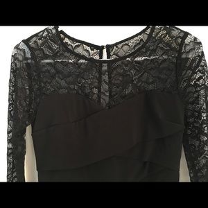 Lace top, layered LBD